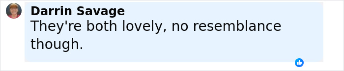 Fan comment on social media discussing Jennifer Lopez and Gwen Stefani's resemblance in a new look.