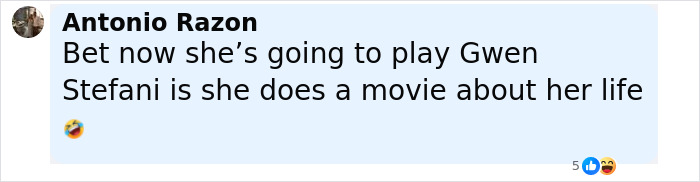 Comment about fans mistaking Jennifer Lopez for Gwen Stefani in a playful online discussion.