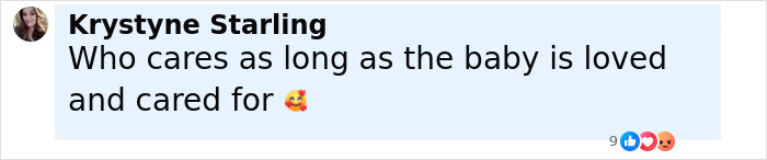 Comment by Krystyne Starling expressing care about the baby seen with conjoined twins Abby and Brittany.