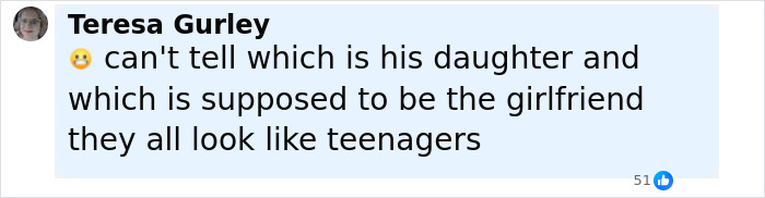 Comment expressing confusion over Channing Tatum's girlfriend and daughter, highlighting age gap criticism amid debut. Comment expressing confusion over Channing Tatum's girlfriend and daughter, highlighting age gap criticism amid debut.