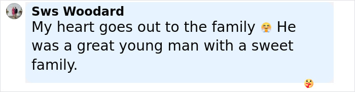 Comment expressing sympathy for a promising teen golfer who passed away during a school homecoming prank.