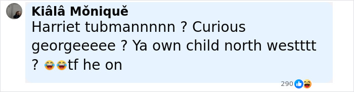 Social media comment reacting to Kanye West listing daughter North West in public betrayal list, expressing disbelief.