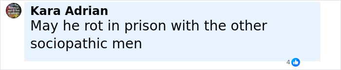 Comment by Kara Adrian expressing anger towards sociopathic men, related to domestic violence victim and Siri intervention.