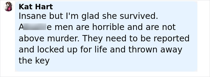 Screenshot of a comment discussing a domestic violence victim who was saved by Siri during a horrifying attack.