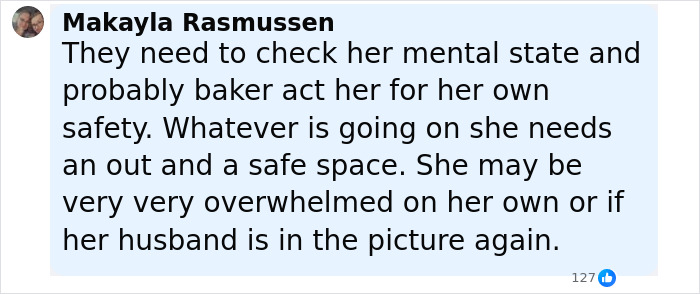 Comment about checking mental state and safety concerns for mom of five missing again less than three weeks after being found. Comment about checking mental state and safety concerns for mom of five missing again less than three weeks after being found.