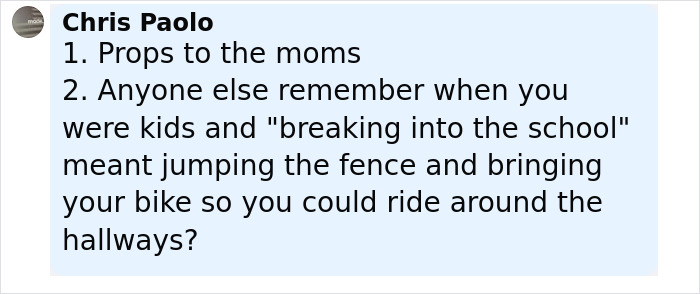 Comment praising two mothers for turning in their children aged 12 and 13 to the police, reflecting on childhood memories.