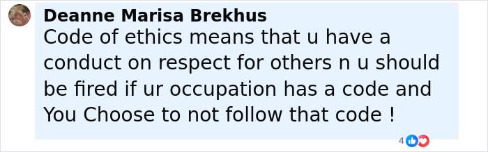 Screenshot of a social media comment discussing nurse suspension over calling out doctor's sick Charlie Kirk remark.
