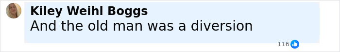 Screenshot of a social media comment by Kiley Weihl Boggs discussing a diversion related to the manhunt for Charlie Kirk. Screenshot of a social media comment by Kiley Weihl Boggs discussing a diversion related to the manhunt for Charlie Kirk.