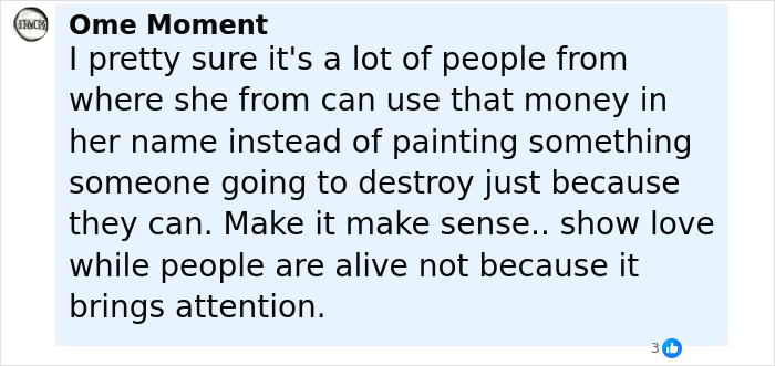 Comment on Elon Musk and Andrew Tate donating $1M each toward paintings of several Iryna Zarutska murals discussing public opinion. Comment on Elon Musk and Andrew Tate donating $1M each toward paintings of several Iryna Zarutska murals discussing public opinion.