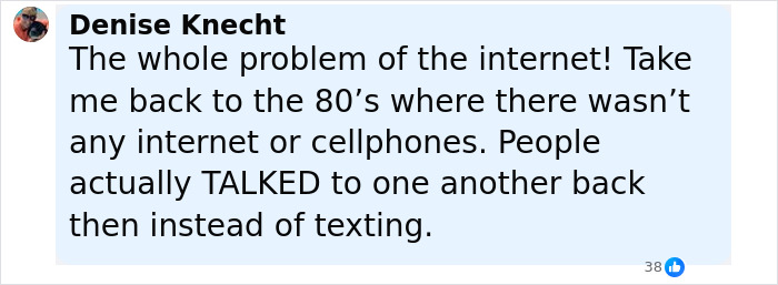 Screenshot of a social media comment discussing internet problems amid viral TikTok trend causing catastrophic injuries.