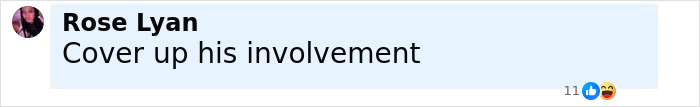 Screenshot of a social media comment reading Cover up his involvement related to Charlie Kirk assassin&rsquo;s roommate issues.