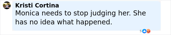Comment by Kristi Cortina on Kentucky cheerleader case revelation, addressing judgment and misunderstanding of the situation. Comment by Kristi Cortina on Kentucky cheerleader case revelation, addressing judgment and misunderstanding of the situation.