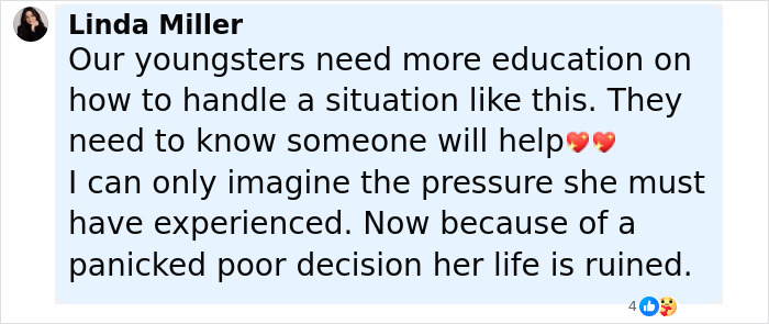 Screenshot of a Facebook comment discussing the Kentucky cheerleader case and safe haven baby box details. Screenshot of a Facebook comment discussing the Kentucky cheerleader case and safe haven baby box details.