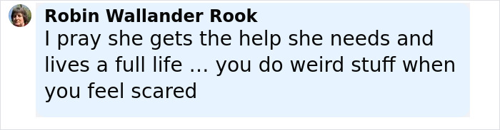 Comment from Robin Wallander Rook expressing hope for help and understanding of actions related to Kentucky cheerleader case revelation and safe haven baby box. Comment from Robin Wallander Rook expressing hope for help and understanding of actions related to Kentucky cheerleader case revelation and safe haven baby box.