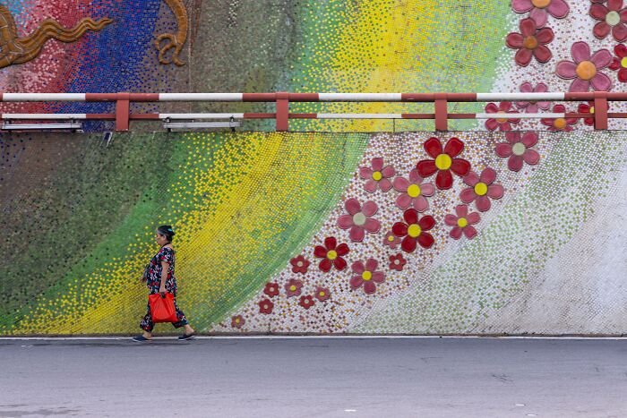 Mosaic Wall In Hanoi
