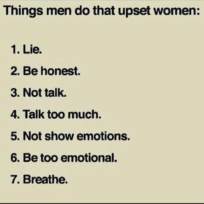 List of things men do that upset women, highlighting relatable couple thing behaviors in humorous relationship posts.