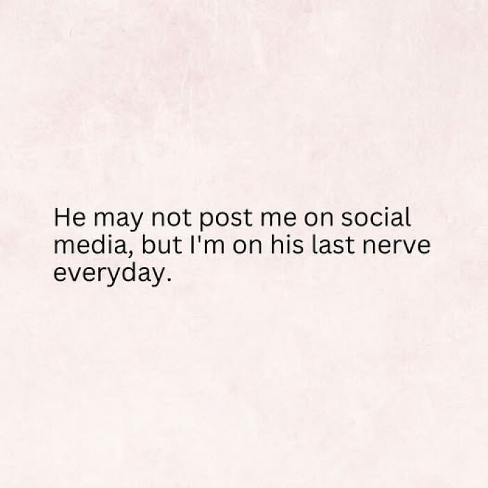 Text post about a couple thing saying not posted on social media but being on his last nerve every day.