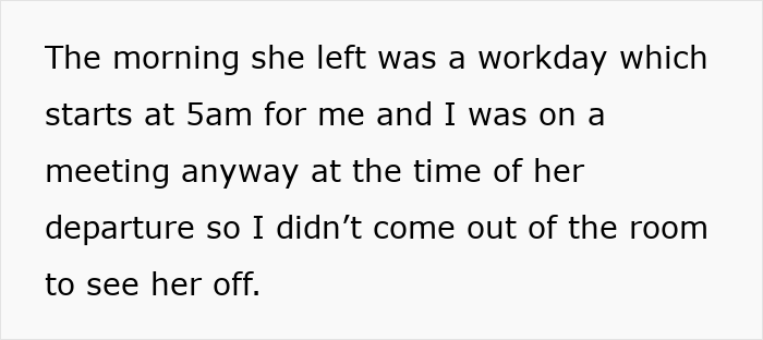 Text excerpt about a woman's mother-in-law making rude comments and the husband's emotional breakdown.