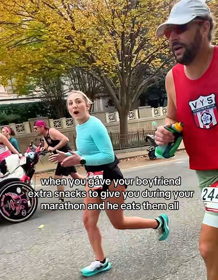 "Dude Hates Her": Outrage As Man Sabotages Girlfriend&rsquo;s Marathon By Eating All Her Snacks