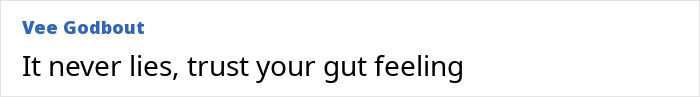 Text on screen saying it never lies, trust your gut feeling, highlighting trust your gut feeling and precognition concepts.