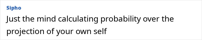 Person reflecting deeply with text bubble, illustrating the concept of trusting gut feelings and precognition ideas.