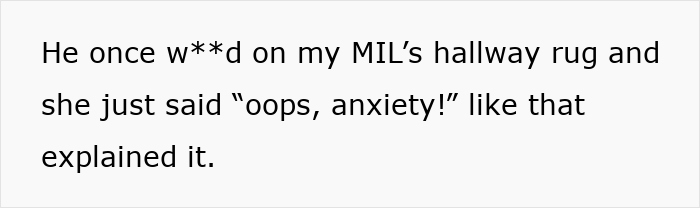 Text on a white background stating a humorous complaint about a therapy dog urinating on a hallway rug and an excuse given for the behavior. Text on a white background stating a humorous complaint about a therapy dog urinating on a hallway rug and an excuse given for the behavior.