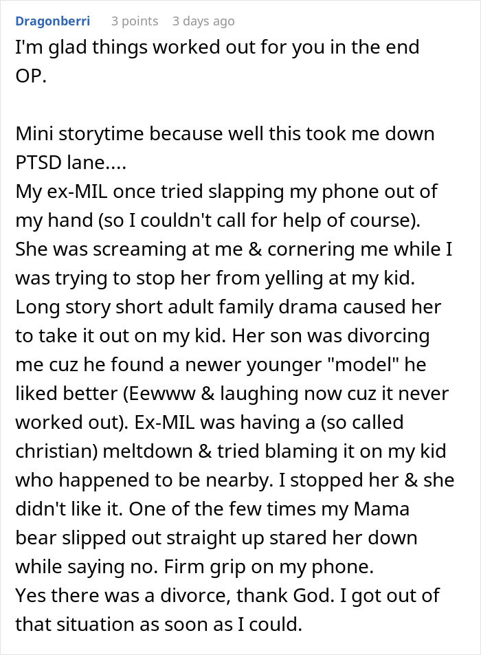 Screenshot of a personal story about emotional struggles revealing what husband really thinks of her body.