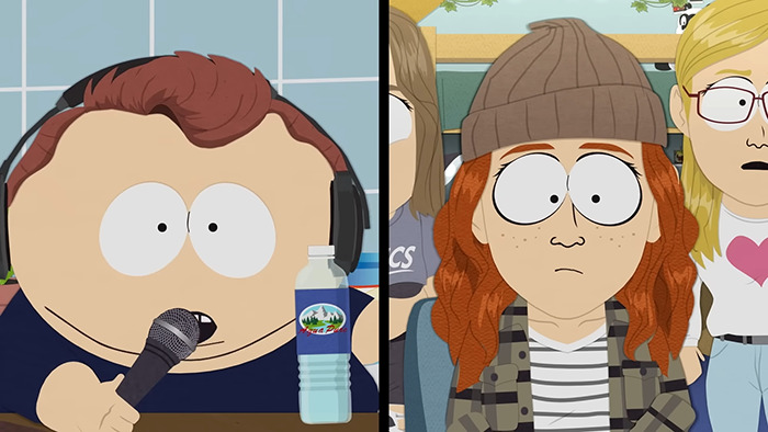South Park viewers reacting with anger to an eerie episode featuring a character resembling Charlie Kirk.