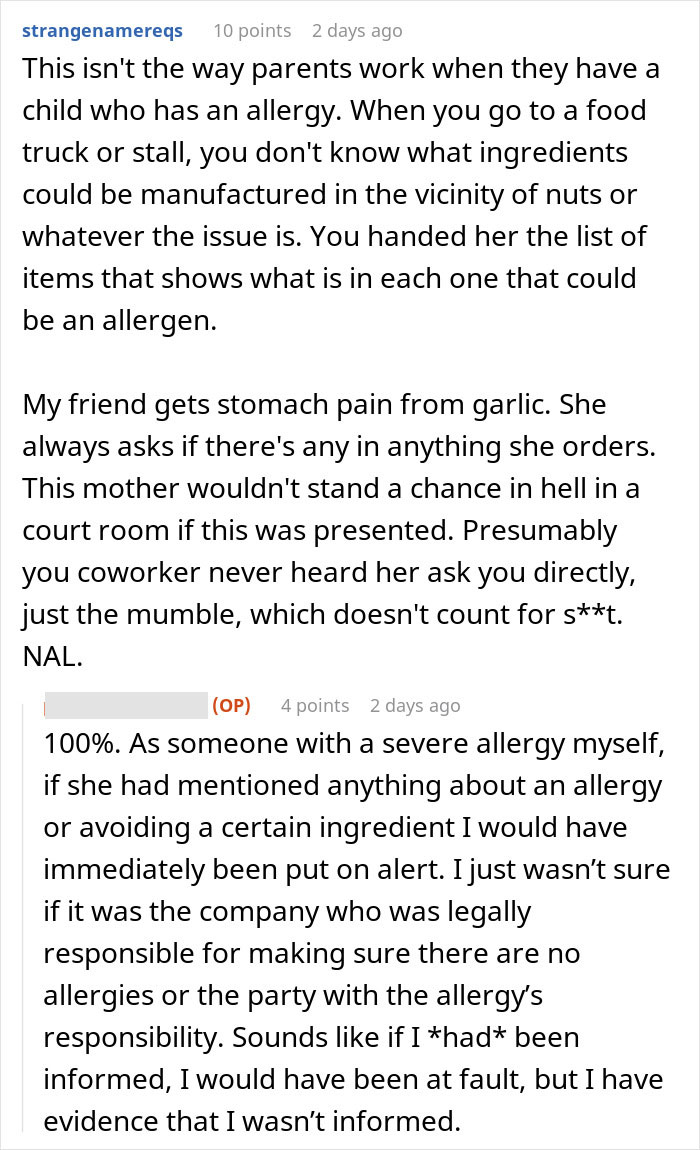 Kid with nut allergy grabs sample from food stall, worker blamed for giving allergen without proper warning or info. Kid with nut allergy grabs sample from food stall, worker blamed for giving allergen without proper warning or info.