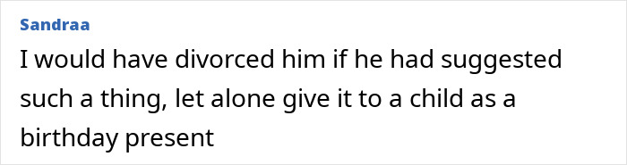 Comment from user named Sandraa expressing disapproval of breast surgery on a 14-year-old girl without parental consent. Comment from user named Sandraa expressing disapproval of breast surgery on a 14-year-old girl without parental consent.