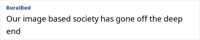 Text post titled Our image based society has gone off the deep end by user RuralRed discussing a controversial medical incident involving breast surgery. Text post titled Our image based society has gone off the deep end by user RuralRed discussing a controversial medical incident involving breast surgery.