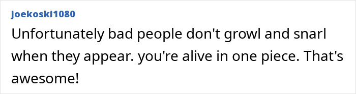 Comment about survival story from a teen who chewed through ropes to escape a homicide in a serial spree podcast discussion.