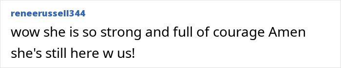 Screenshot of a social media comment praising the courage of a teen who escaped a homicide in a serial spree.