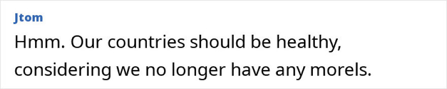 Text post by Jtom stating countries should be healthy since they no longer have any morels mentioned ALS and superfood link.