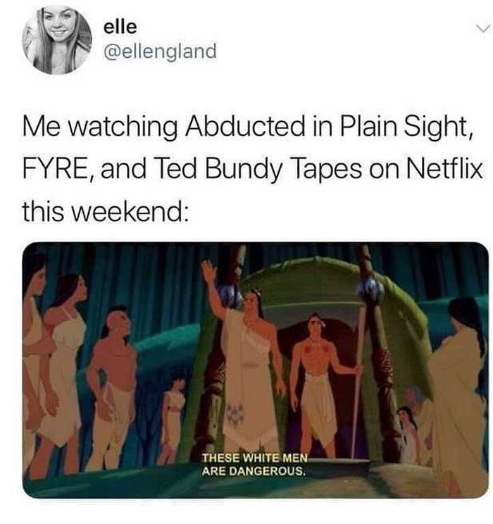 Meme showing a Netflix true crime binge with animation caption, highlighting funny true crime memes and binge watching humor.