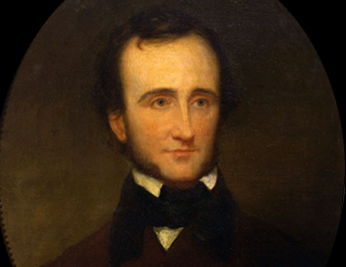 Portrait painting of a 19th-century man illustrating bizarre and fascinating historical events from the past.