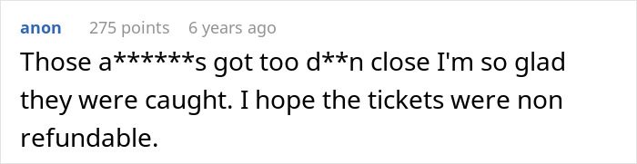 Screenshot of an online comment expressing relief that offenders were caught after a toddler was poisoned with essential oils.