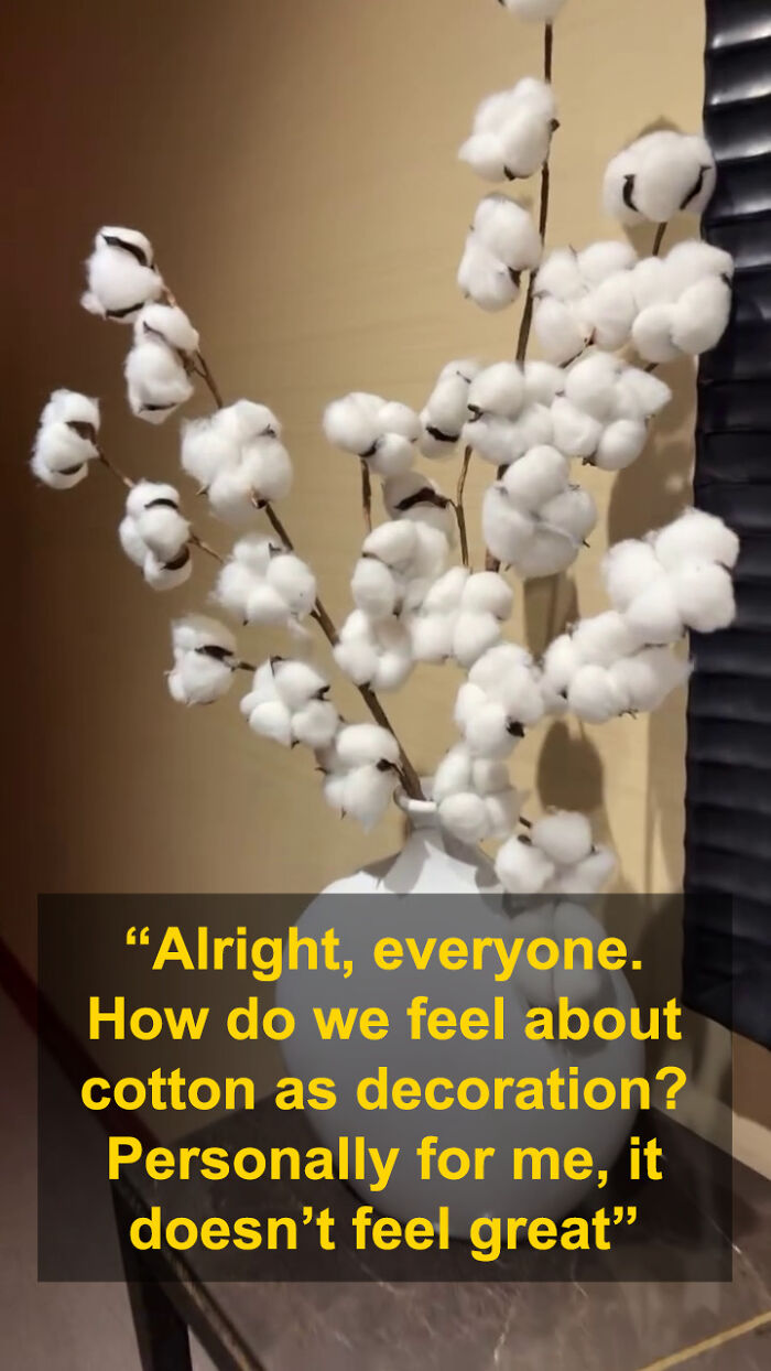 Cotton plant decoration in a vase at a NYC hotel sparking heated reactions after Serena Williams' criticism. Cotton plant decoration in a vase at a NYC hotel sparking heated reactions after Serena Williams' criticism.