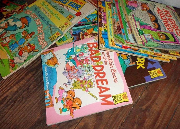 A collection of vintage children's books illustrating some of the wildest rules people grew up with.