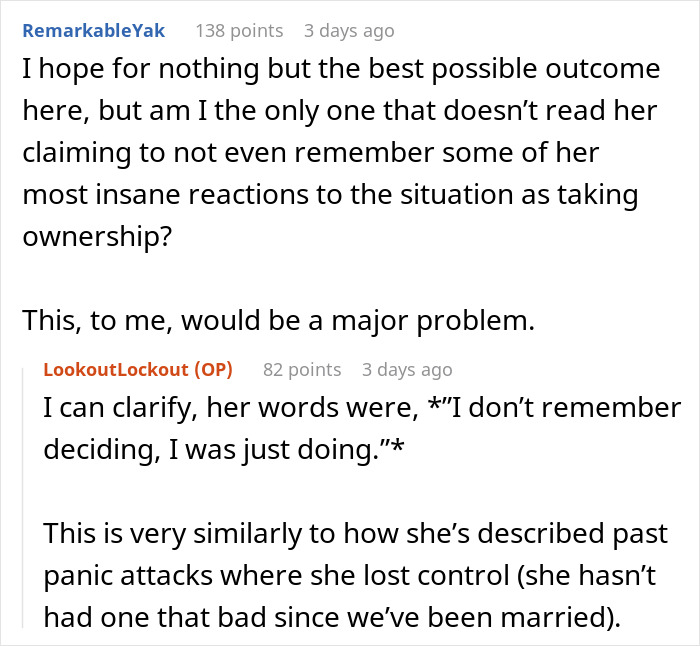 Reddit discussion about wife&rsquo;s reaction to husband attending sister&rsquo;s baby shower and its emotional impact on him.