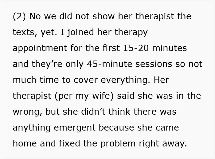 Husband attending sister&rsquo;s baby shower causes wife&rsquo;s reaction, leaving him needing therapy for emotional support.