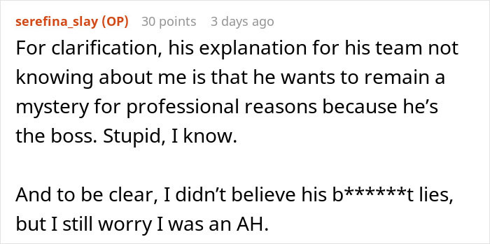 Screenshot of a Reddit post discussing a man worrying his wife&rsquo;s petty drama might cost him his job and affect his marriage.