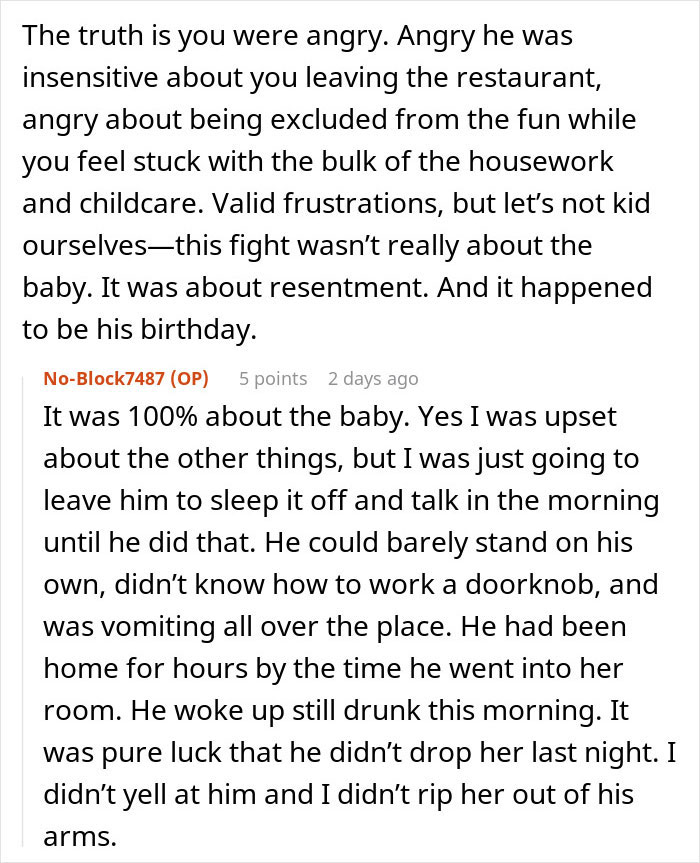 Reddit conversation about a mom confronting her husband’s real problem in the nursery and starting an exit plan. Reddit conversation about a mom confronting her husband’s real problem in the nursery and starting an exit plan.