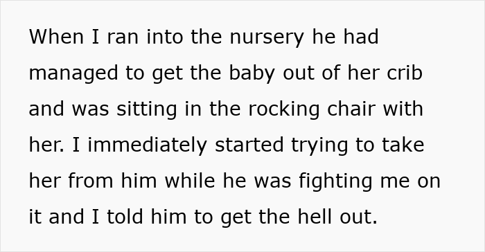 Alt text: Mom confronts husband in nursery as she realizes he has a problem and starts building an exit plan. Alt text: Mom confronts husband in nursery as she realizes he has a problem and starts building an exit plan.
