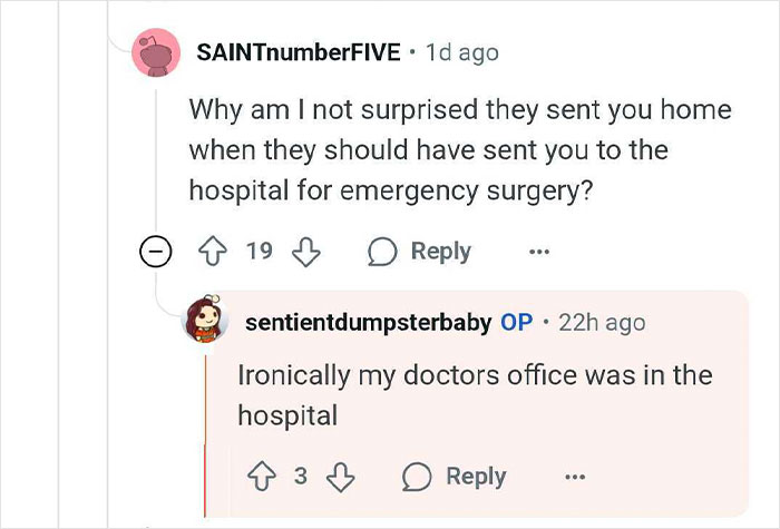 Reddit user discusses emergency surgery after thinking she's pregnant before giving birth to a tumor.
