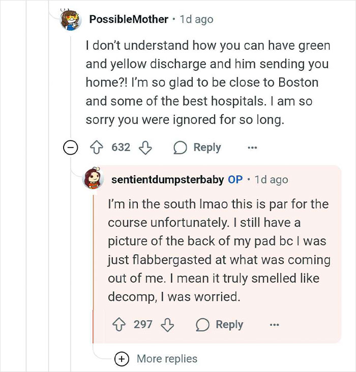 Reddit user discusses unusual symptoms while thinking she's pregnant, later discovering she gave birth to a tumor instead.