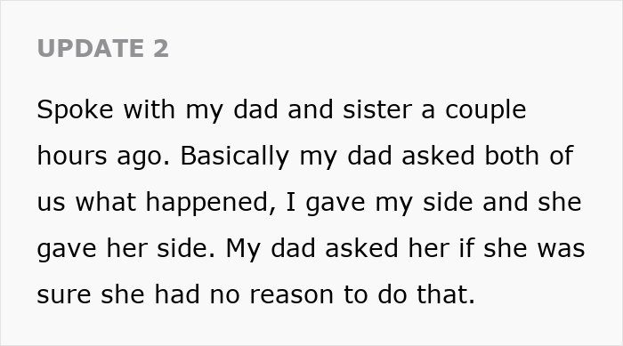 Text update showing conversation about woman forbidding brother-in-law from talking to her despite nephew contact.