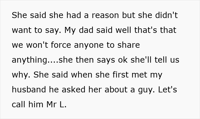 Text excerpt showing a family conflict where a woman forbids her brother-in-law from talking to her to see her nephew less