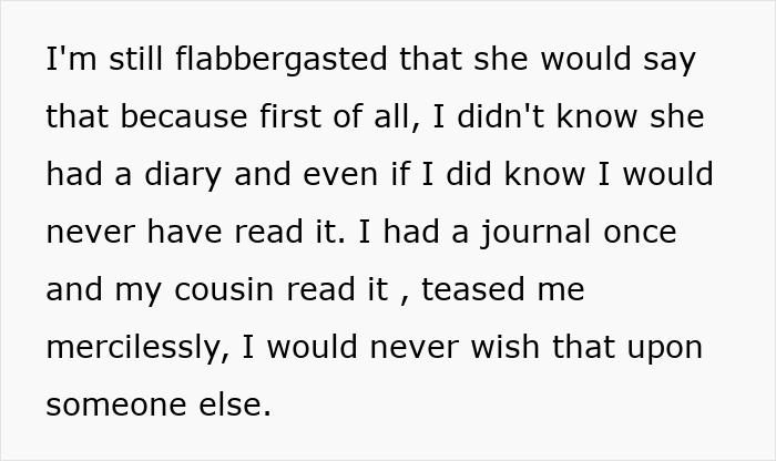 Text excerpt about a woman forbidding her brother-in-law from talking to her despite seeing her nephew less, without explaining why.