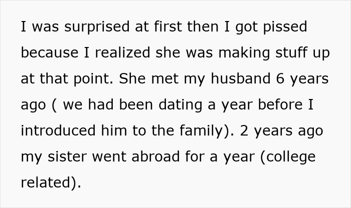 Text passage showing a woman forbidding her brother-in-law from talking to her, risking less contact with nephew.